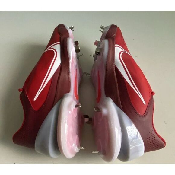 Nike Force Zoom Trout 8 Pro Red Metal Baseball Cleats CZ5915-616 Men's Sz 11 - Picture 10 of 12